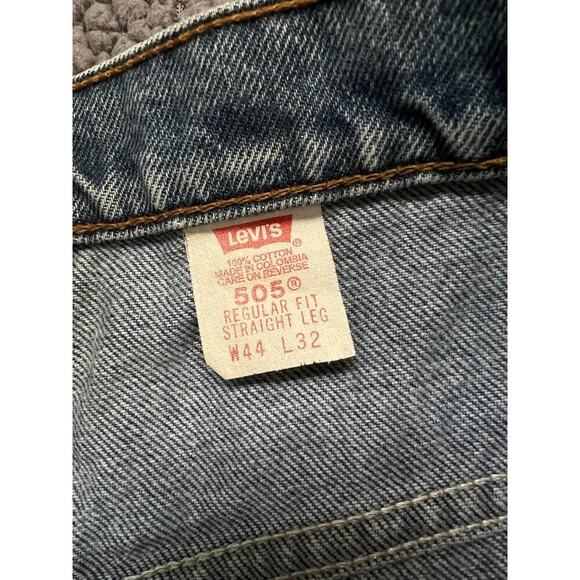 Vintage Levis 505 Jeans 38x30 Straight‎ Leg Regular Fit USA Made - Picture 5 of 5